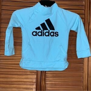 Adidas Cotton Logo Graphic Kangaroo Pocket Size 3T Sweatshirt